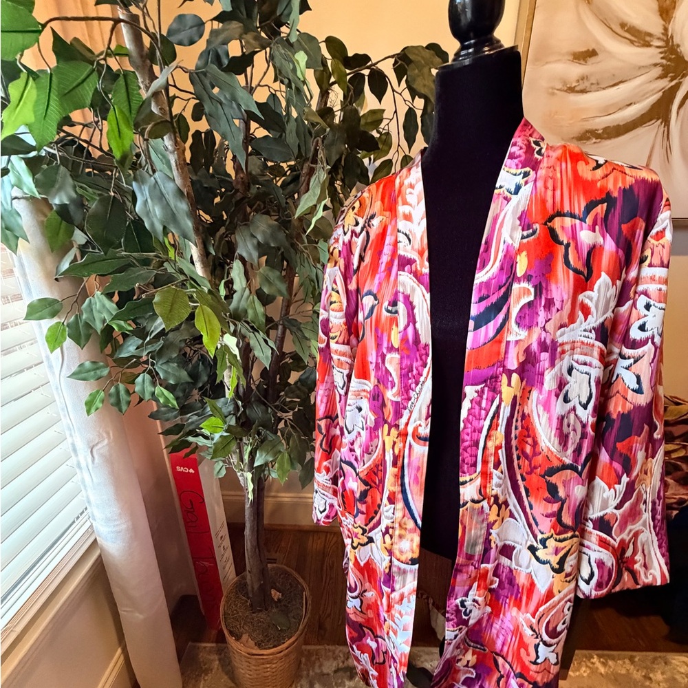 Chico's Colorful Patterned Kimono